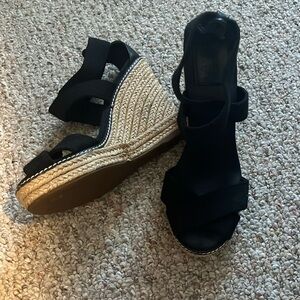 Size 8 1/2 sandals with a wedge heel